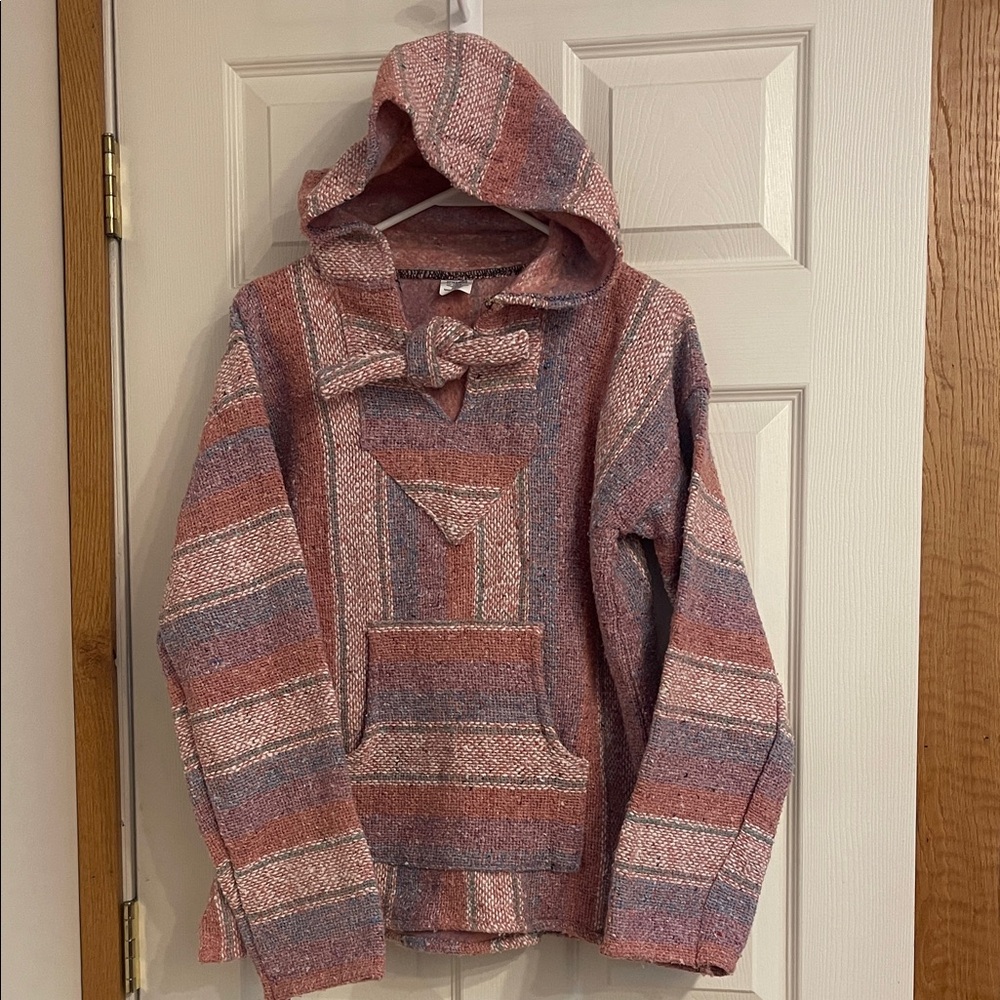 Striped Hooded Pullover